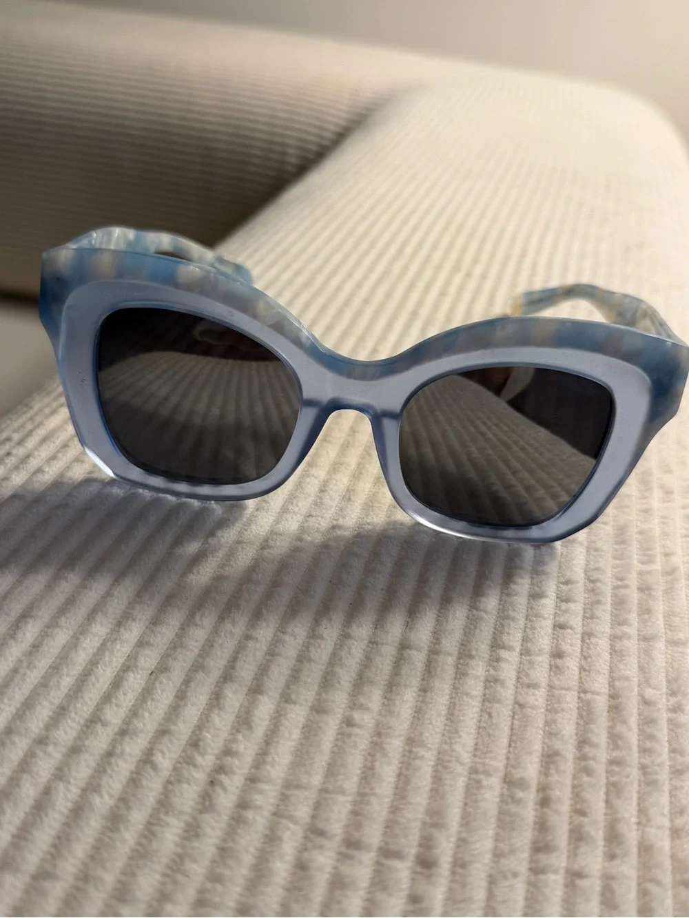 KREWE Dauphine Sunglasses in Light Blue